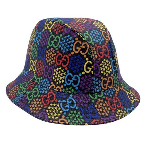 gucci psychedelic bucket hat|Gucci bucket hat used.